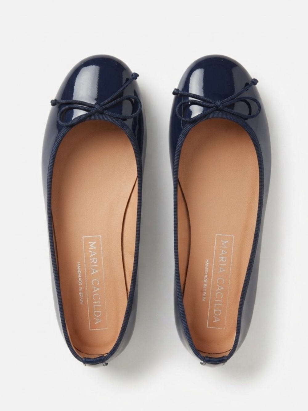 Maria Catalan Girls Navy Patent Leather Ballet Flats EU 32 / US 1.5